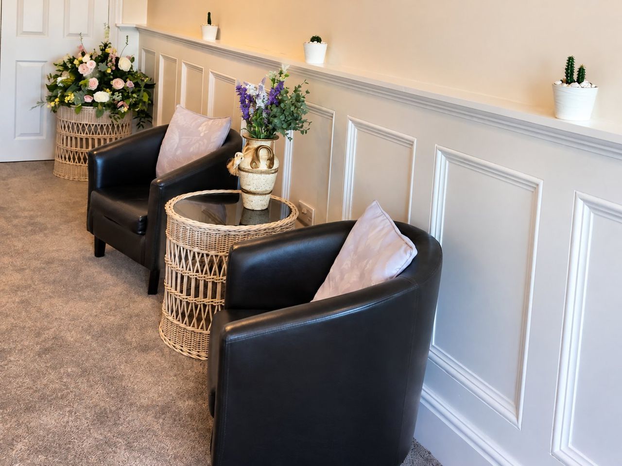 A quiet seating corner inside the house