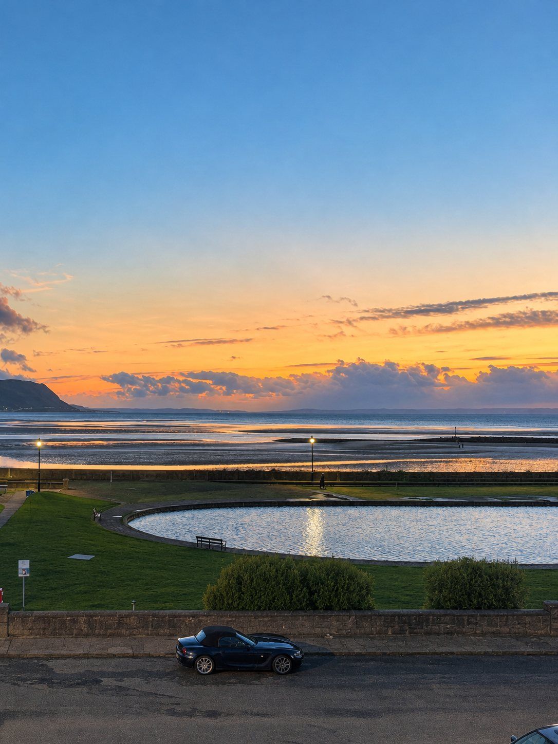 Sunset over the Conwy estuary